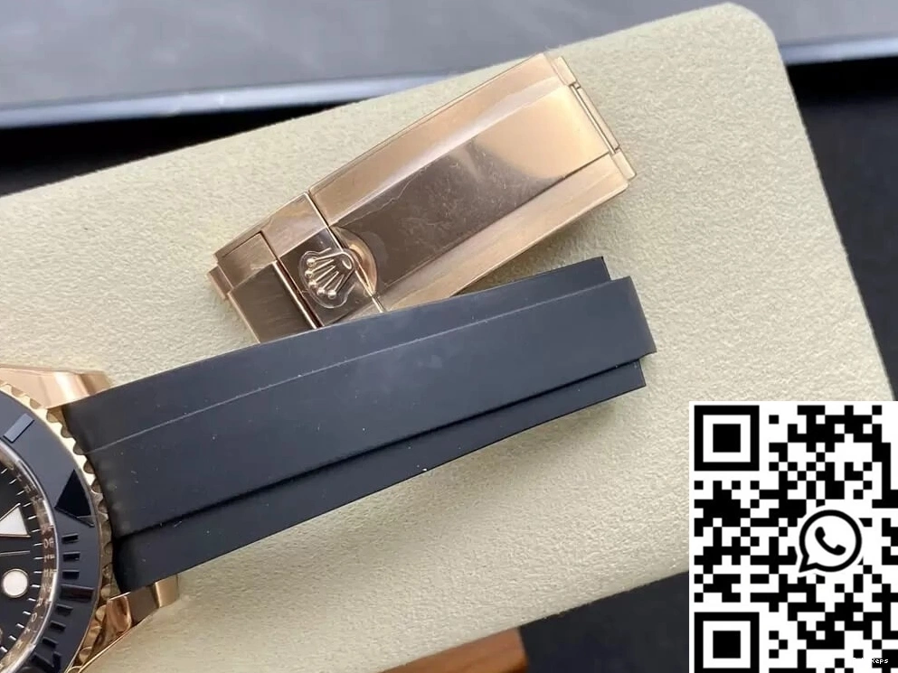 Dial Clean Factory Gold Master Rolex Yacht Black M126655-0002 Rose 1005